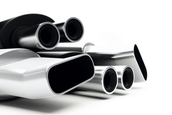 Various custom exhausts